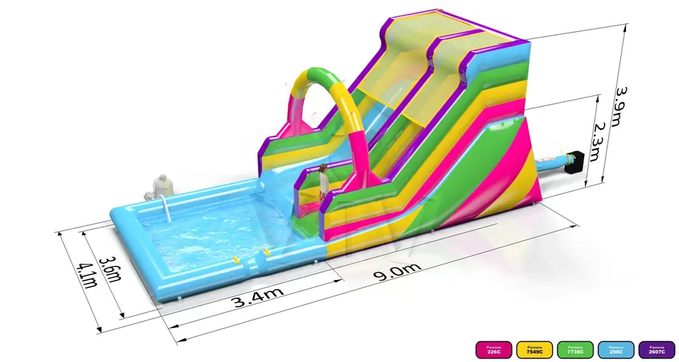 Water Slide Super Mini Startup commercial inflatable slide
