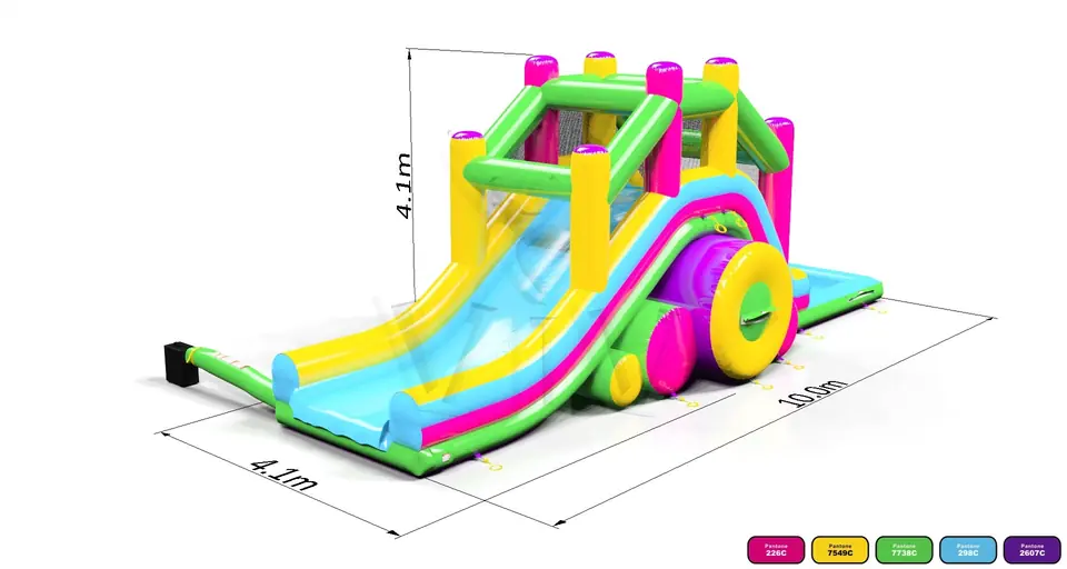 Waterslide Launch 10m Startup commercial inflatable slide
