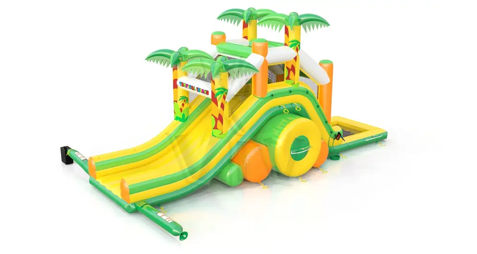 Waterslide with pool Tropical Islands commercial inflatable slide