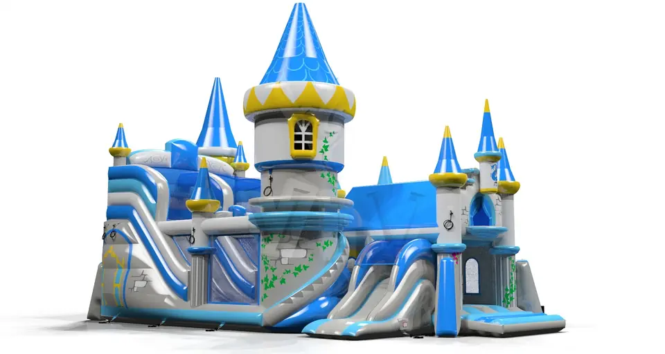 with AC Aurora Castle commercial inflatable slide