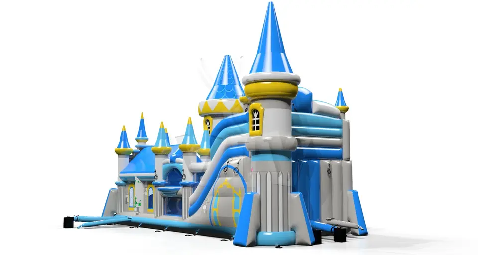 with AC Aurora Castle commercial inflatable slide