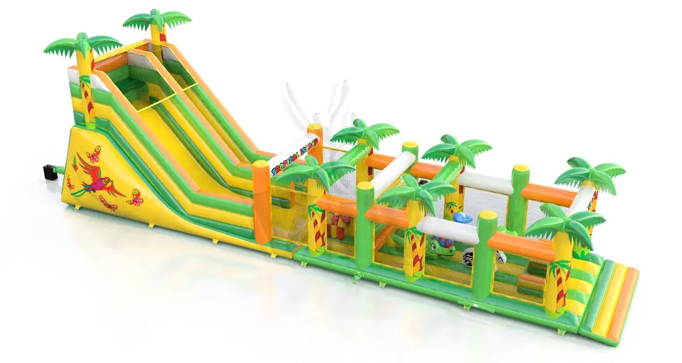 with Active Center Tropical Islands commercial inflatable slide