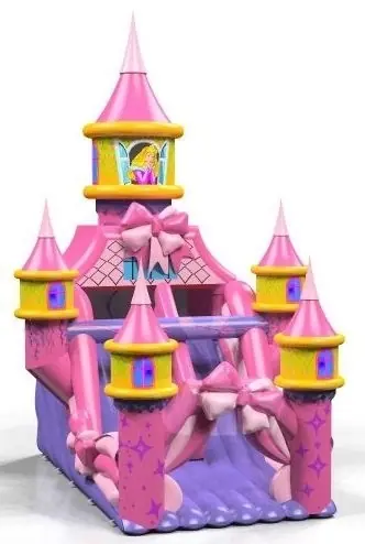 with Princess - Pink Collection commercial inflatable slide
