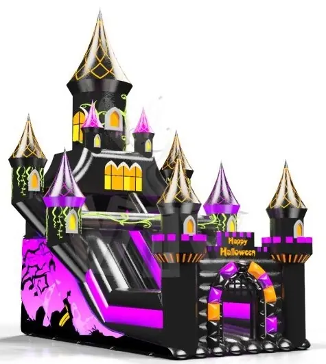 with Towers - Collection Happy Halloween commercial inflatable slide