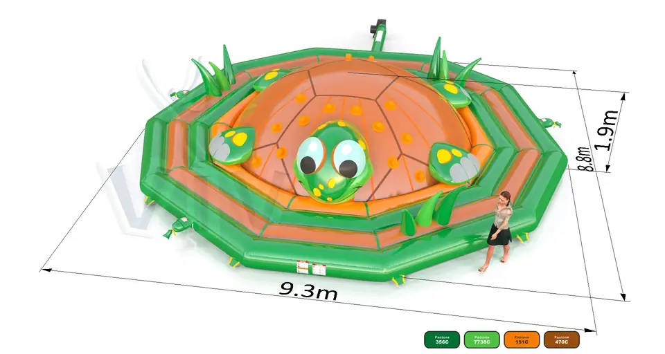 Climbing Mountain Turtle commercial inflatable soft mountain