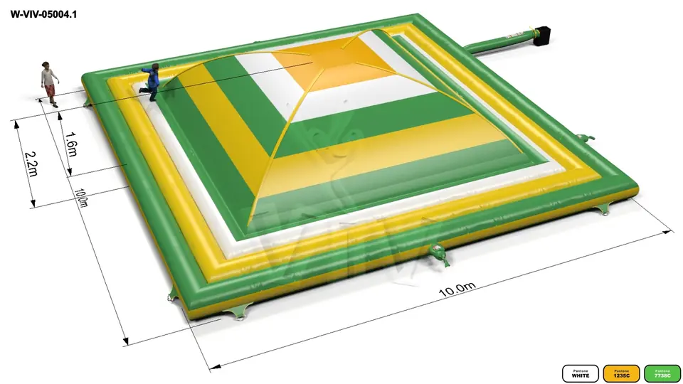 Soft Mountain 10 x 10 m commercial inflatable soft mountain
