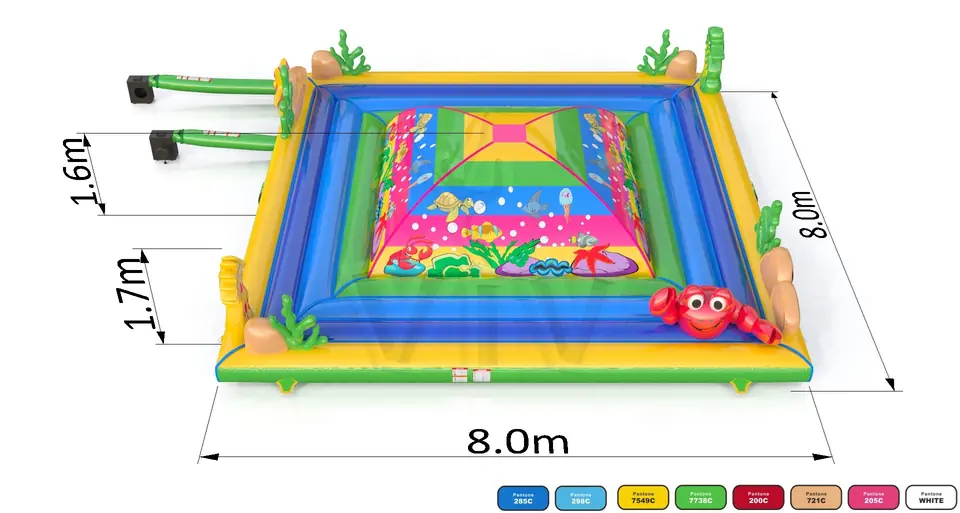 Soft Mountain Coral Reef commercial inflatable soft mountain