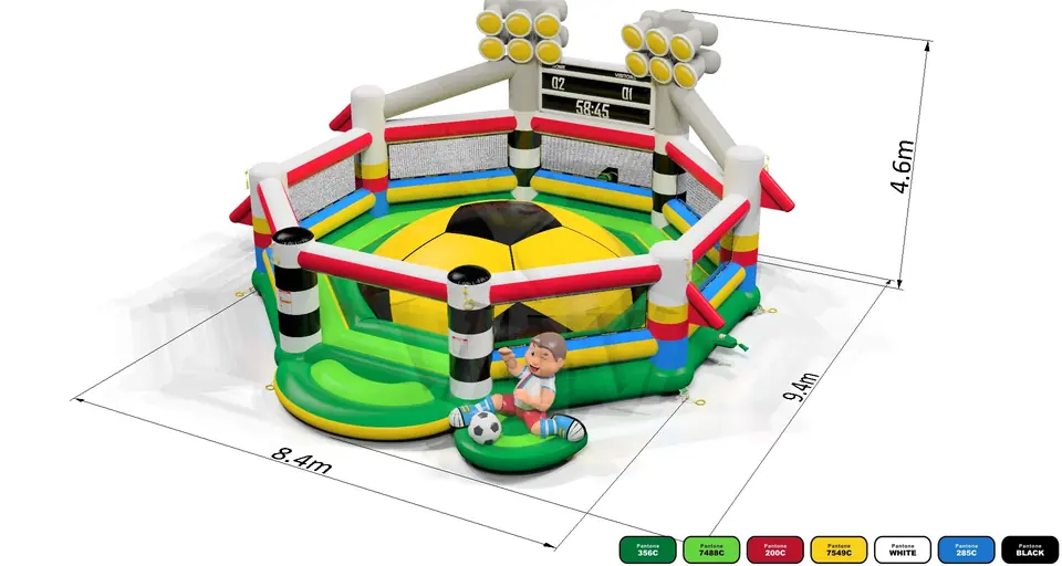 Soft Mountain Football commercial inflatable soft mountain