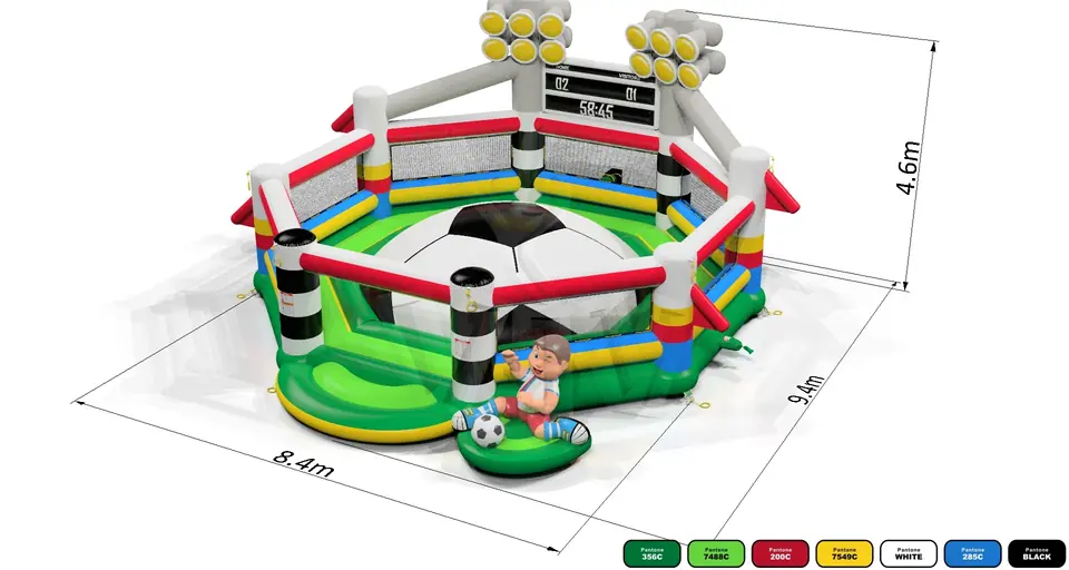 Soft mountain Football commercial inflatable soft mountain