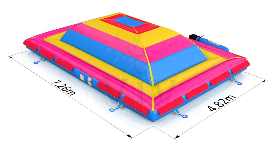 Soft Mountain in cage commercial inflatable soft mountain
