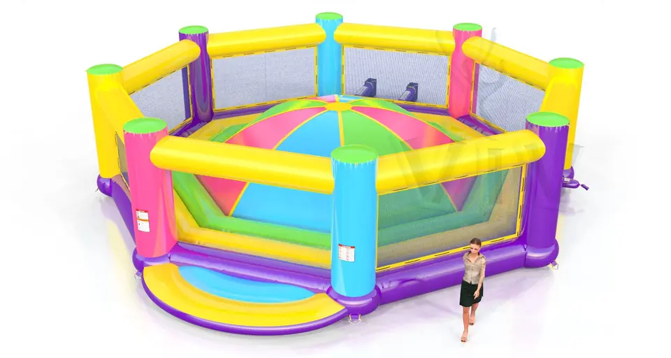 Soft Mountain Startup with fence XL - Extra Large with the floor under the bowl commercial inflatable soft mountain