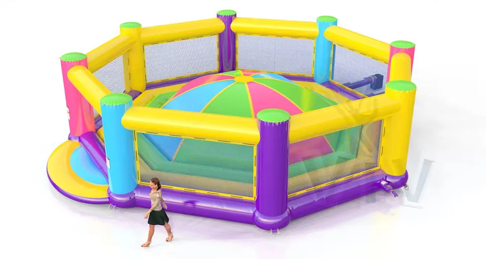Soft Mountain Startup with fence XL - Extra Large with the floor under the bowl commercial inflatable soft mountain