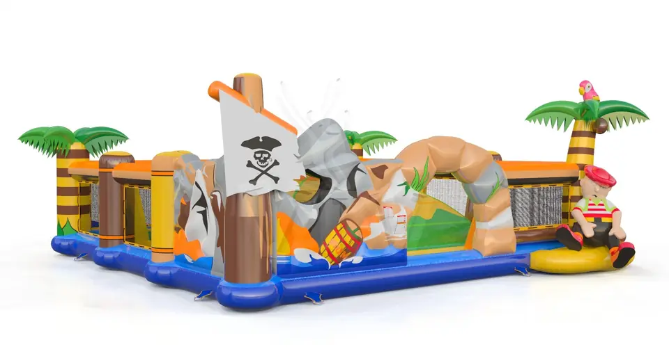 Soft Mountain with Barrier Pirate - Collection Pirate commercial inflatable soft mountain