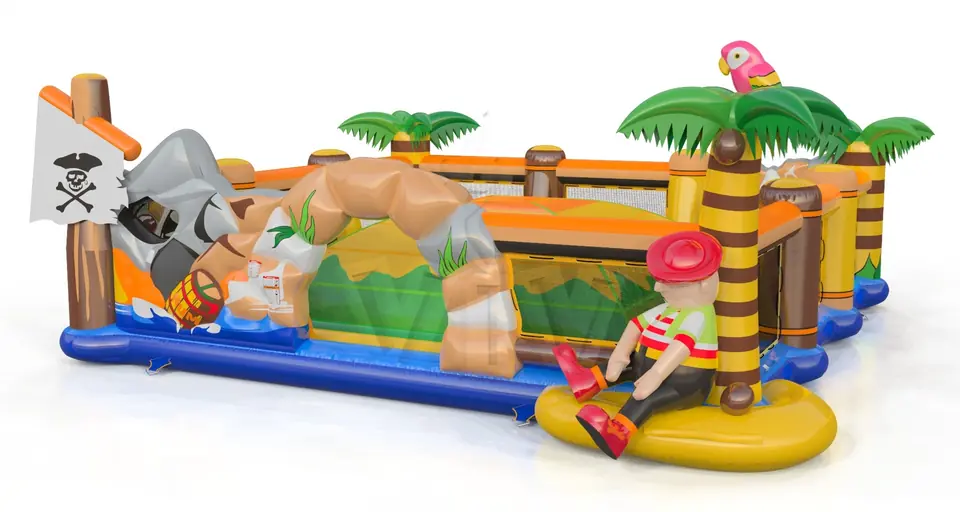 Soft Mountain with Barrier Pirate - Collection Pirate commercial inflatable soft mountain
