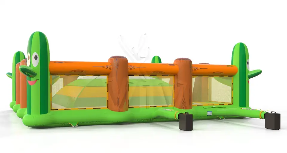 Soft Mountain with cactuses and fences commercial inflatable soft mountain