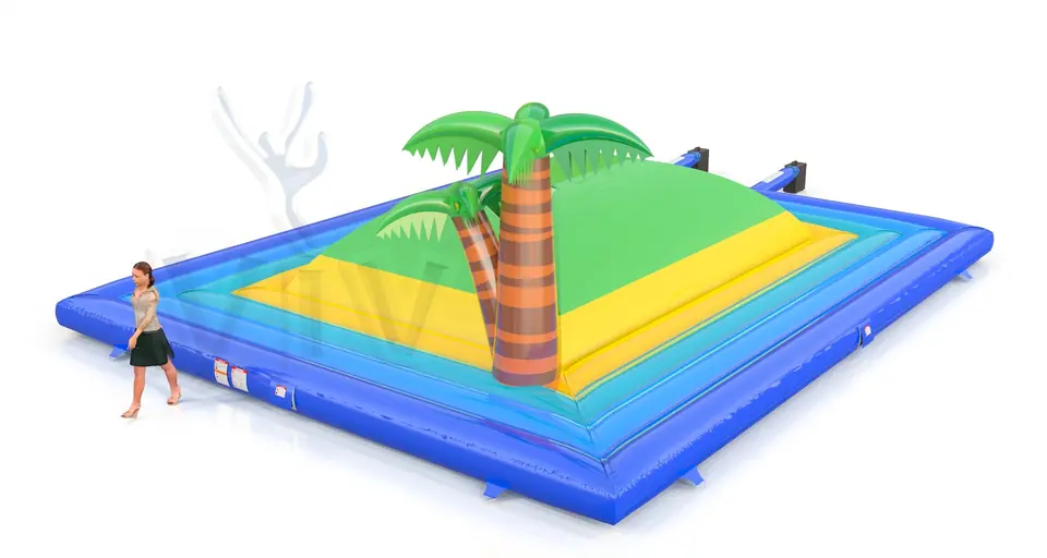 Soft Mountain with palms commercial inflatable soft mountain