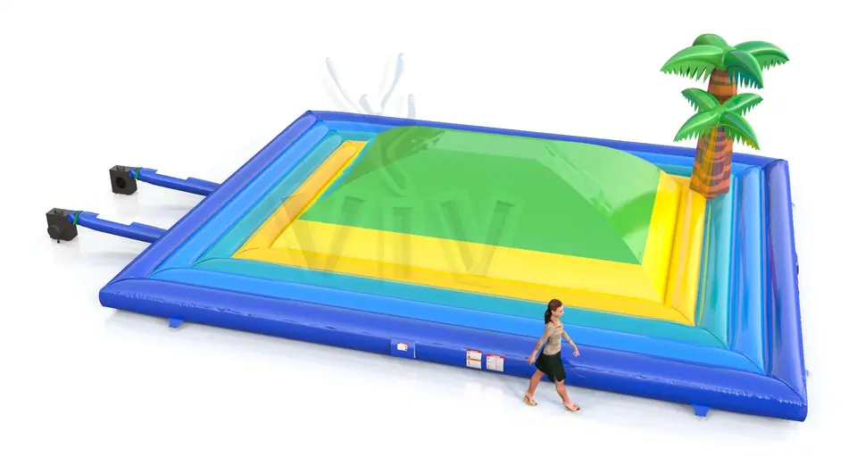 Soft Mountain with palms commercial inflatable soft mountain