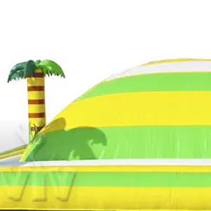 Soft Mountain with palms 8 x 8 m with the floor under the bowl commercial inflatable soft mountain