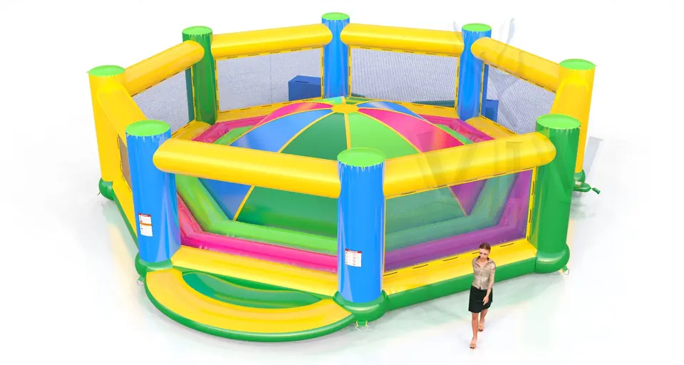 Soft Mountain XL Startup with fence commercial inflatable soft mountain