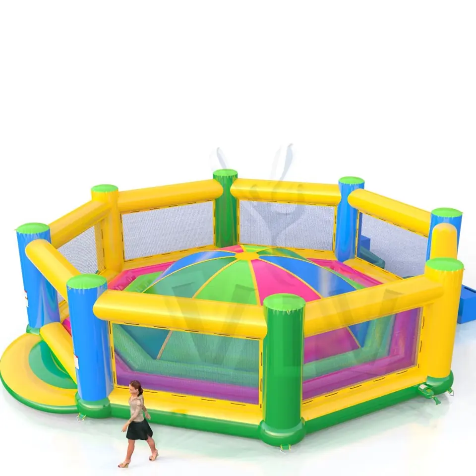 Soft Mountain XL Startup with fence commercial inflatable soft mountain