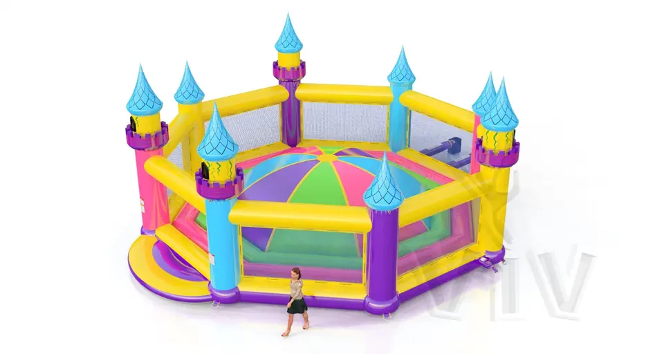 Soft Mountain XL Startup with towers commercial inflatable soft mountain