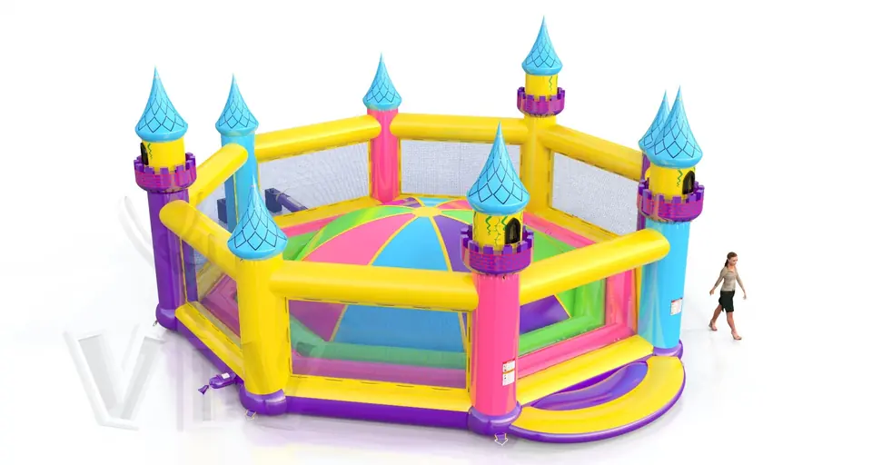 Soft Mountain XL Startup with towers commercial inflatable soft mountain