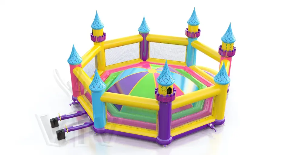 Soft Mountain XL Startup with towers commercial inflatable soft mountain