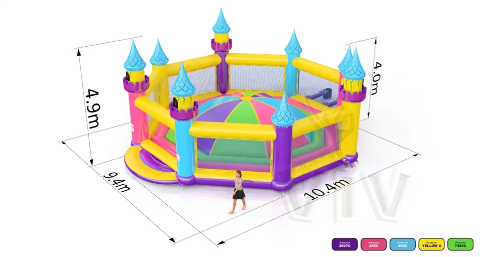 Soft Mountain XL Startup with towers commercial inflatable soft mountain