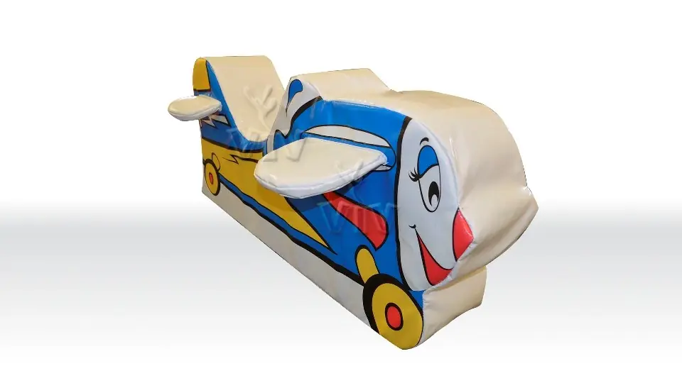 Air-plane foam soft play character for dry indoor play areas