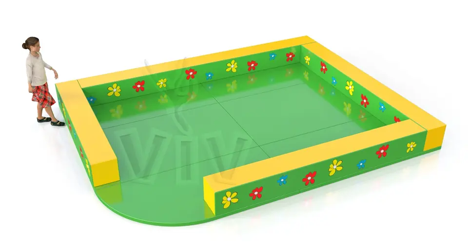 Corner Barriers & Floor foam soft play element for dry indoor play areas
