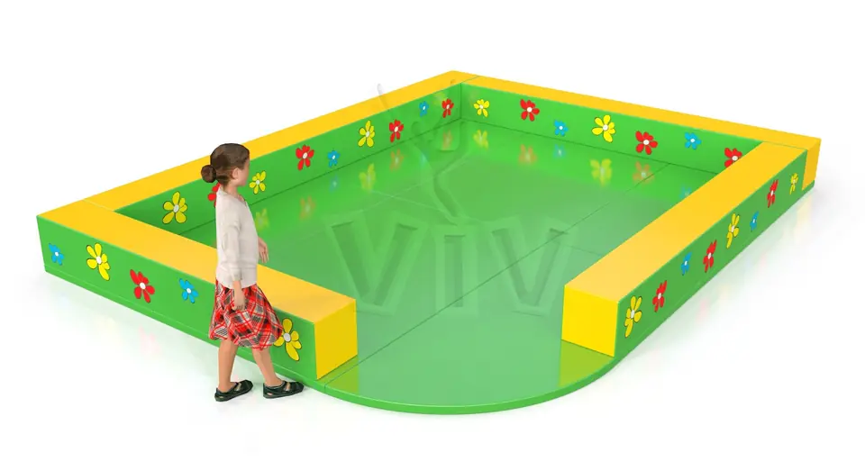 Corner Barriers & Floor foam soft play element for dry indoor play areas