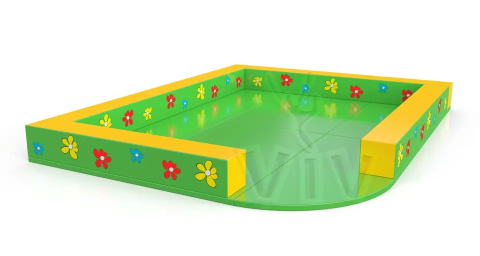 Corner Barriers & Floor foam soft play element for dry indoor play areas