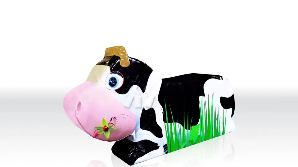 Cow foam soft play character for dry indoor play areas