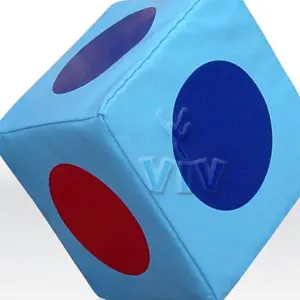 Cube 0.25 m foam soft play element for dry indoor play areas