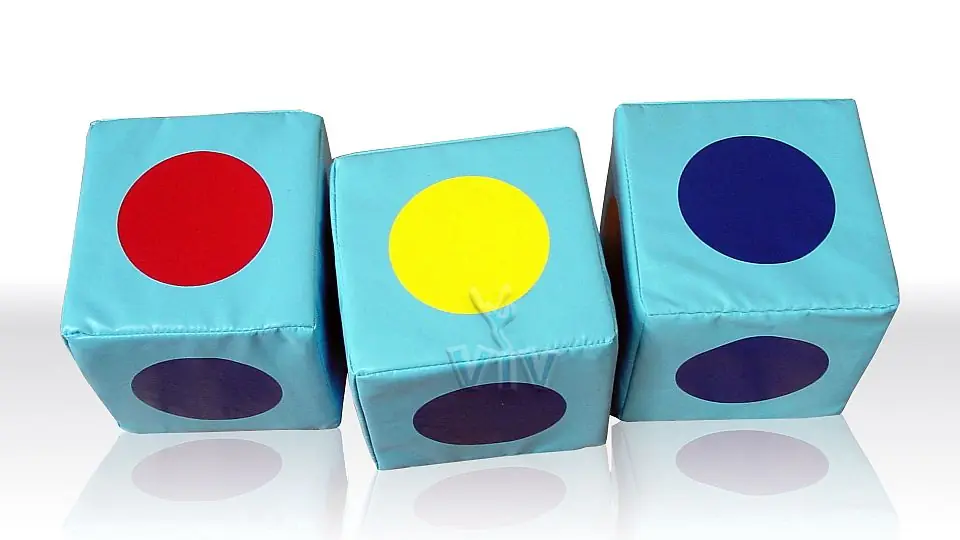 Cube 0.5 m foam soft play element for dry indoor play areas