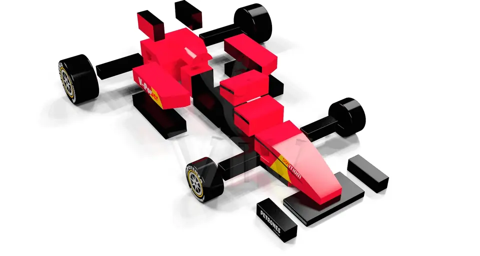 Formula 1 Figure foam soft play element for dry indoor play areas