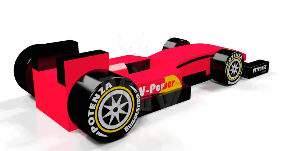 Formula 1 Figure foam soft play element for dry indoor play areas