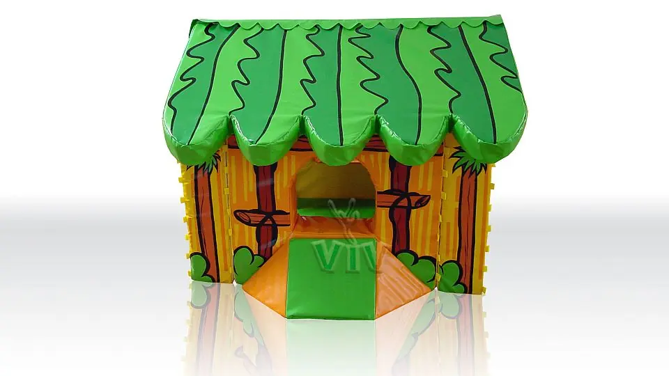 Jungle Hut foam soft play hut for dry indoor play areas