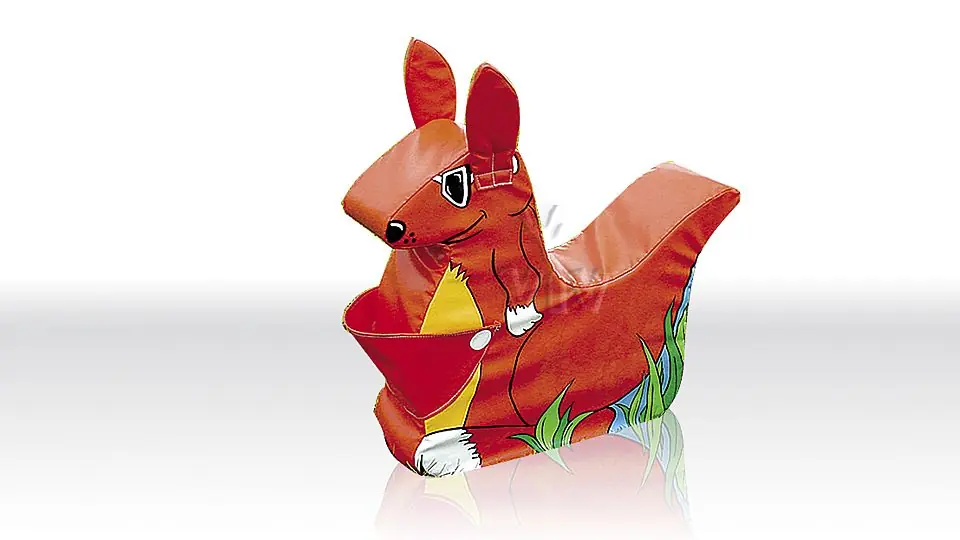 Kangaroo foam soft play character for dry indoor play areas