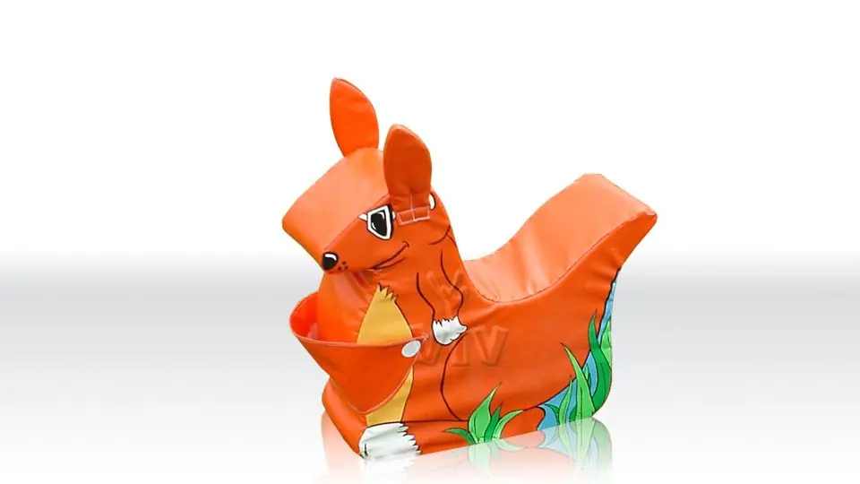 Kangaroo foam soft play character for dry indoor play areas
