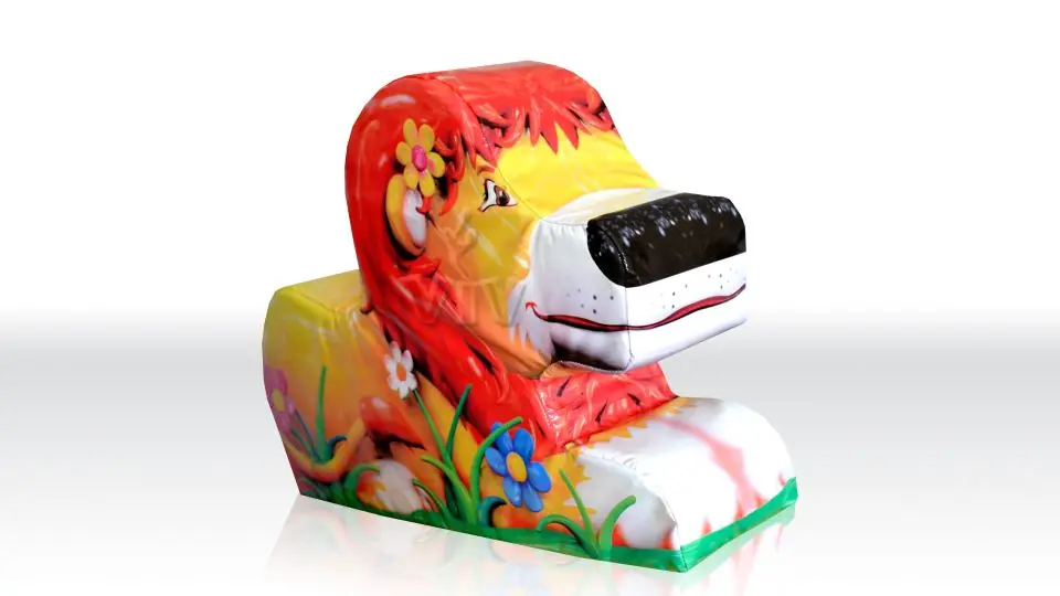 Lion 3 foam soft play character for dry indoor play areas