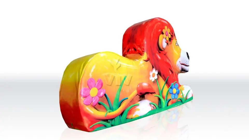 Lion 3 foam soft play character for dry indoor play areas