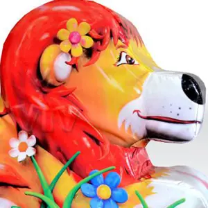 Lion 3 foam soft play character for dry indoor play areas