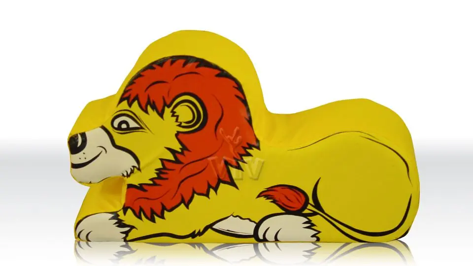 Lion foam soft play character for dry indoor play areas