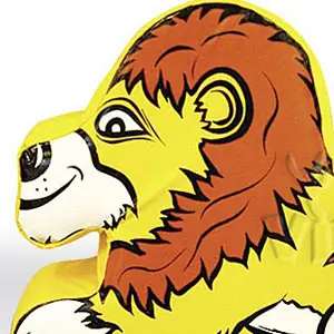 Lion foam soft play character for dry indoor play areas