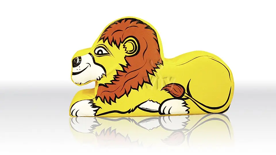 Lion foam soft play character for dry indoor play areas