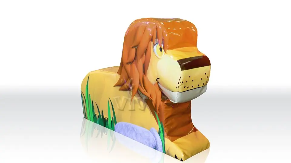 Lion 2 foam soft play character for dry indoor play areas