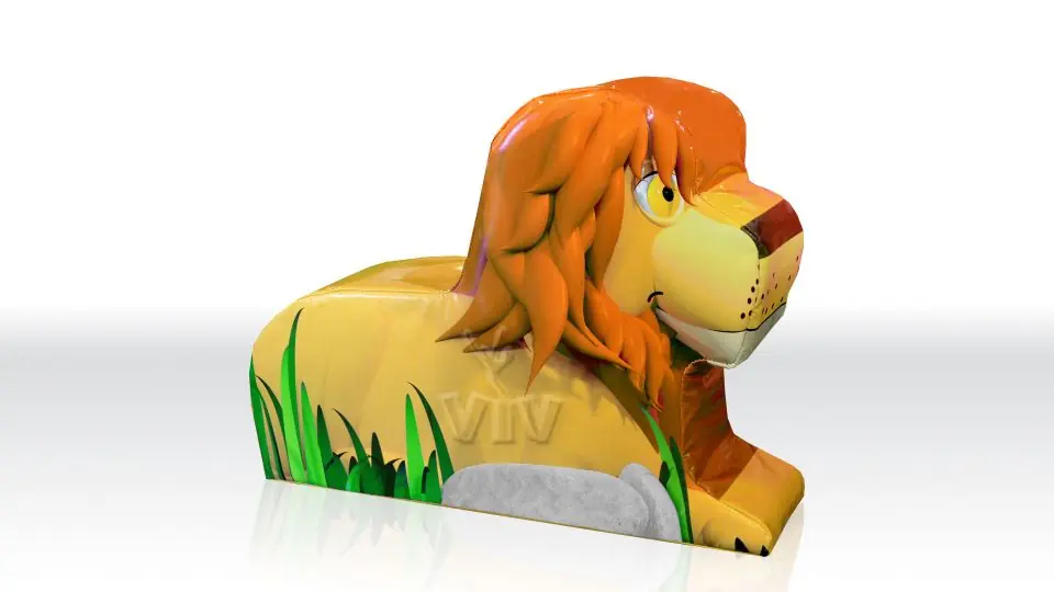 Lion 2 foam soft play character for dry indoor play areas