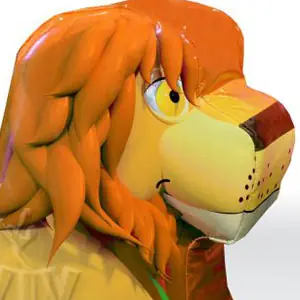 Lion 2 foam soft play character for dry indoor play areas