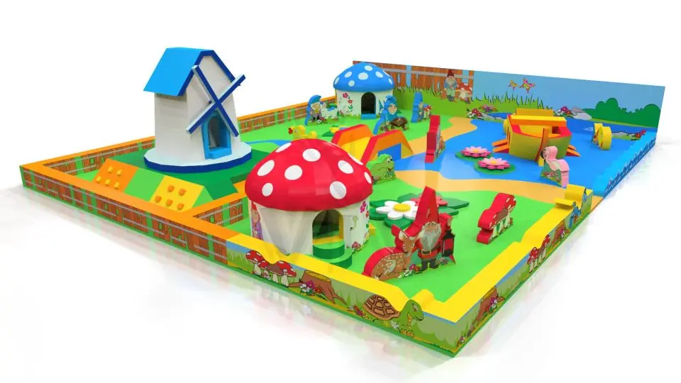 Gnomes Playground foam soft play playground structure for dry indoor play areas